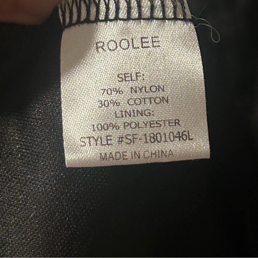ROOLEE Black Dress with Multicolor Lace/Embroidery Size S - Picture 6 of 6